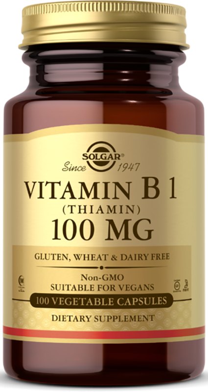 Solgar Vitamin B1 (Thiamin) 100 mg, 100 капс.